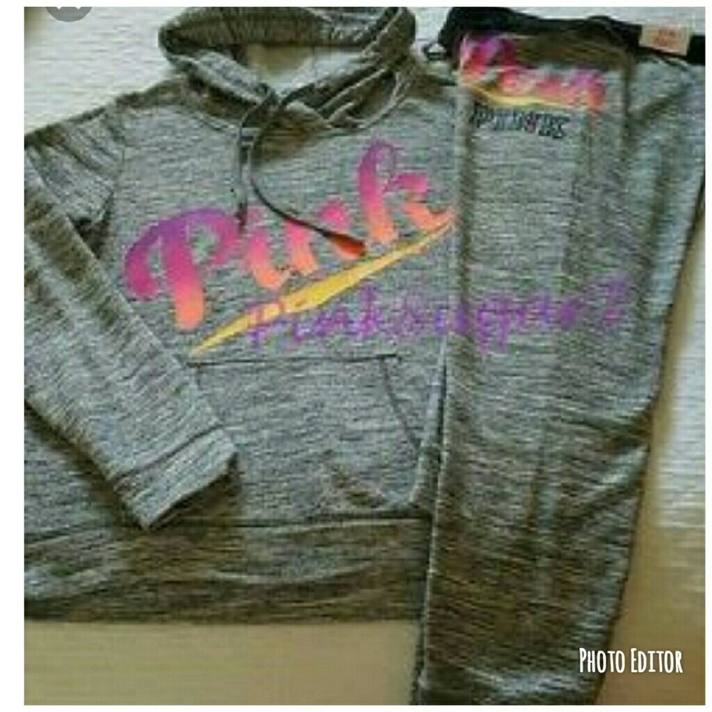 Pink sweat outfit